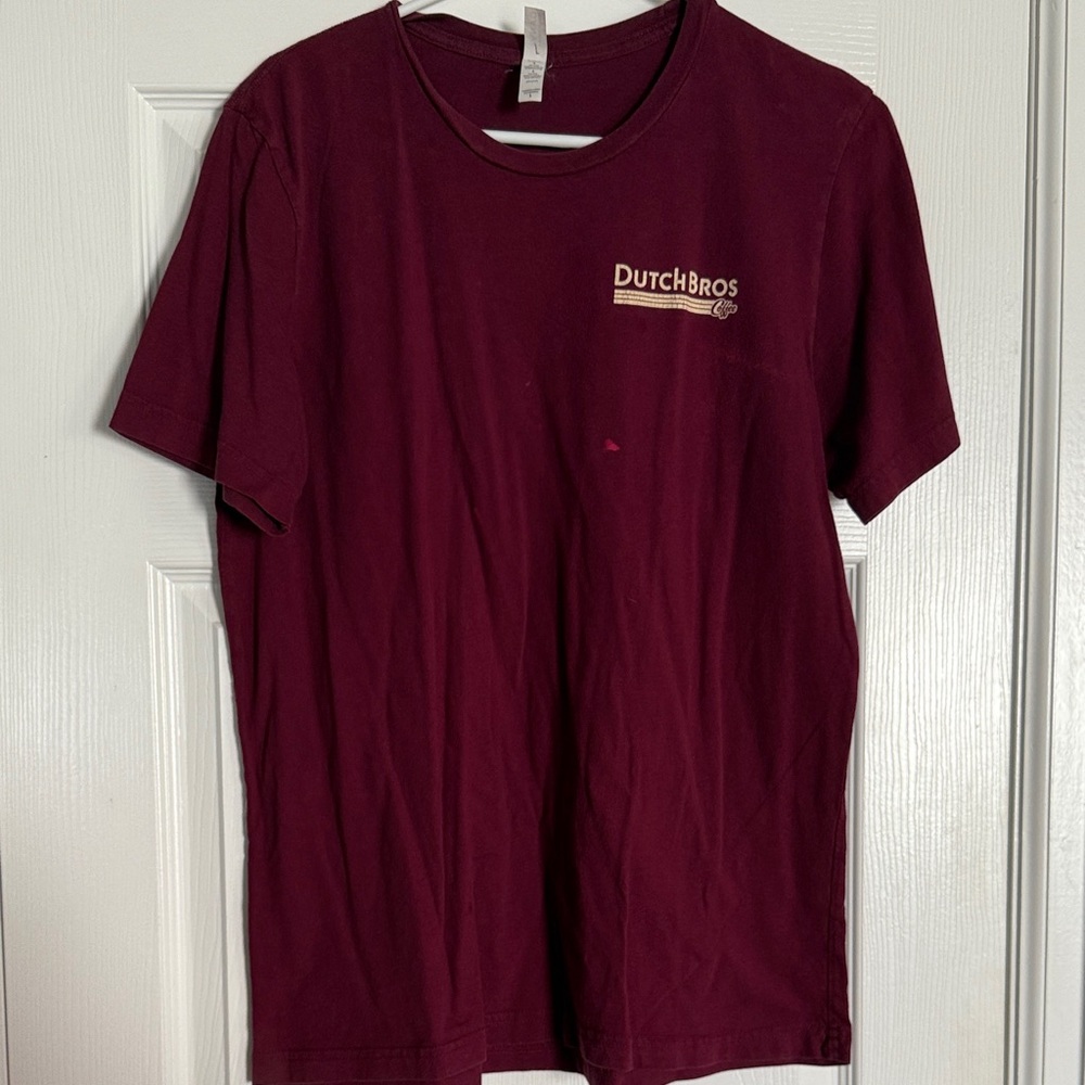 Dutch Bros Burgundy Short Sleeve Tee